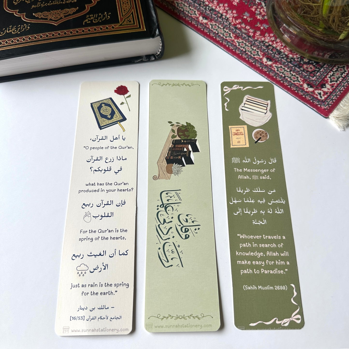 set of 3 reminder bookmarks