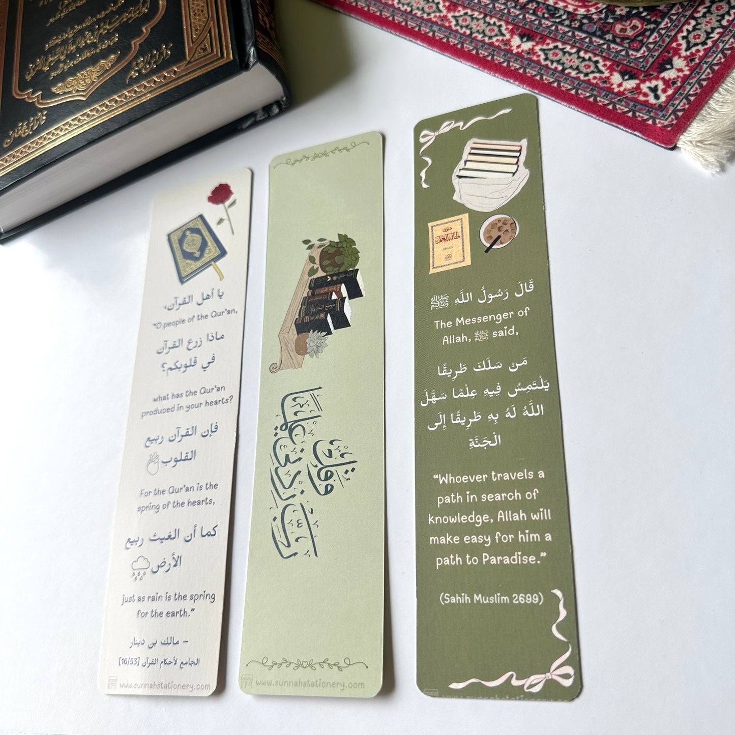 set of 3 reminder bookmarks