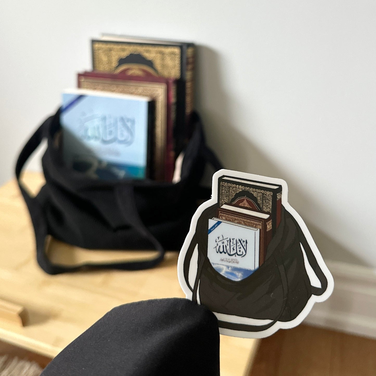 bag of books sticker