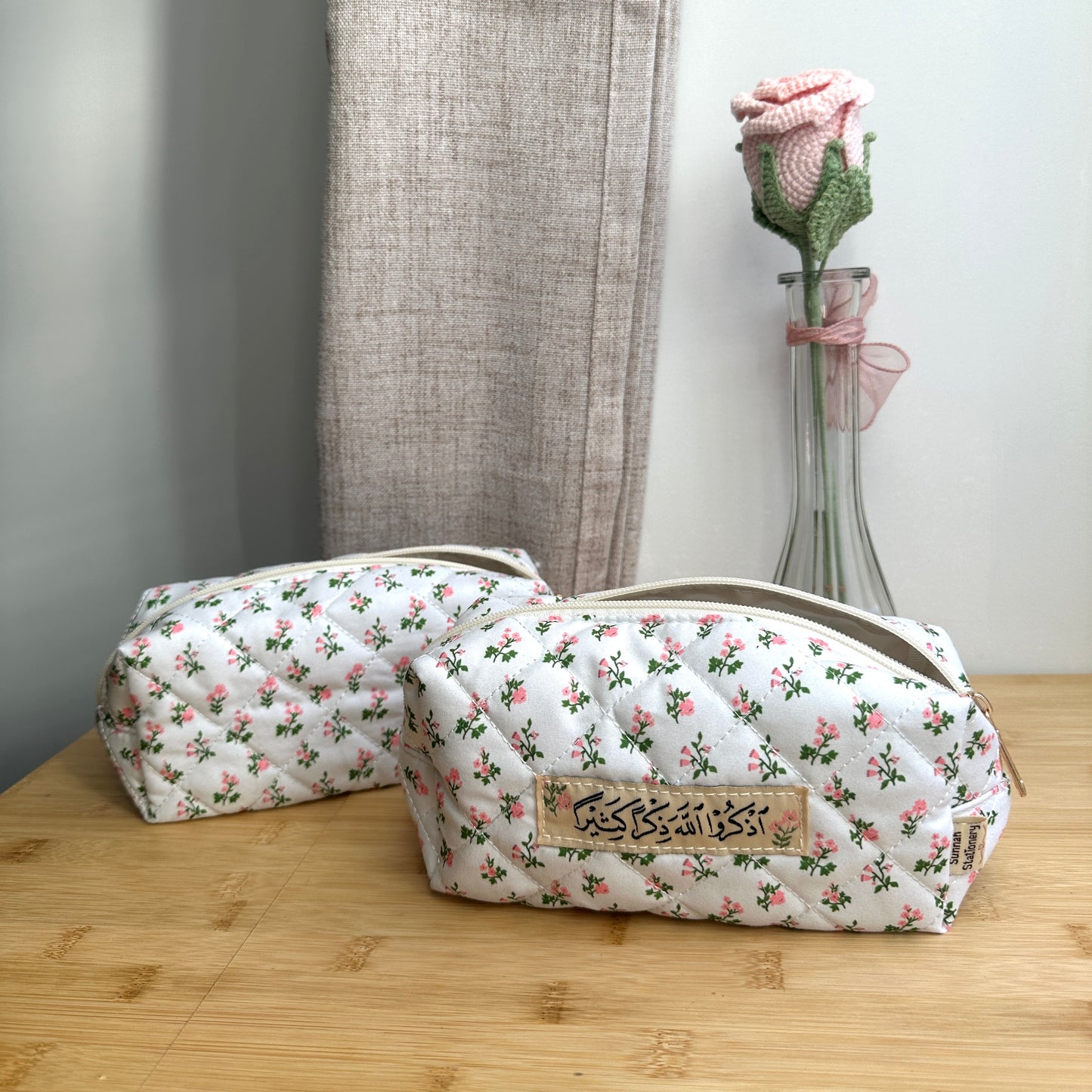 floral pencil case