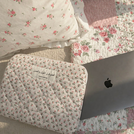 floral laptop bag