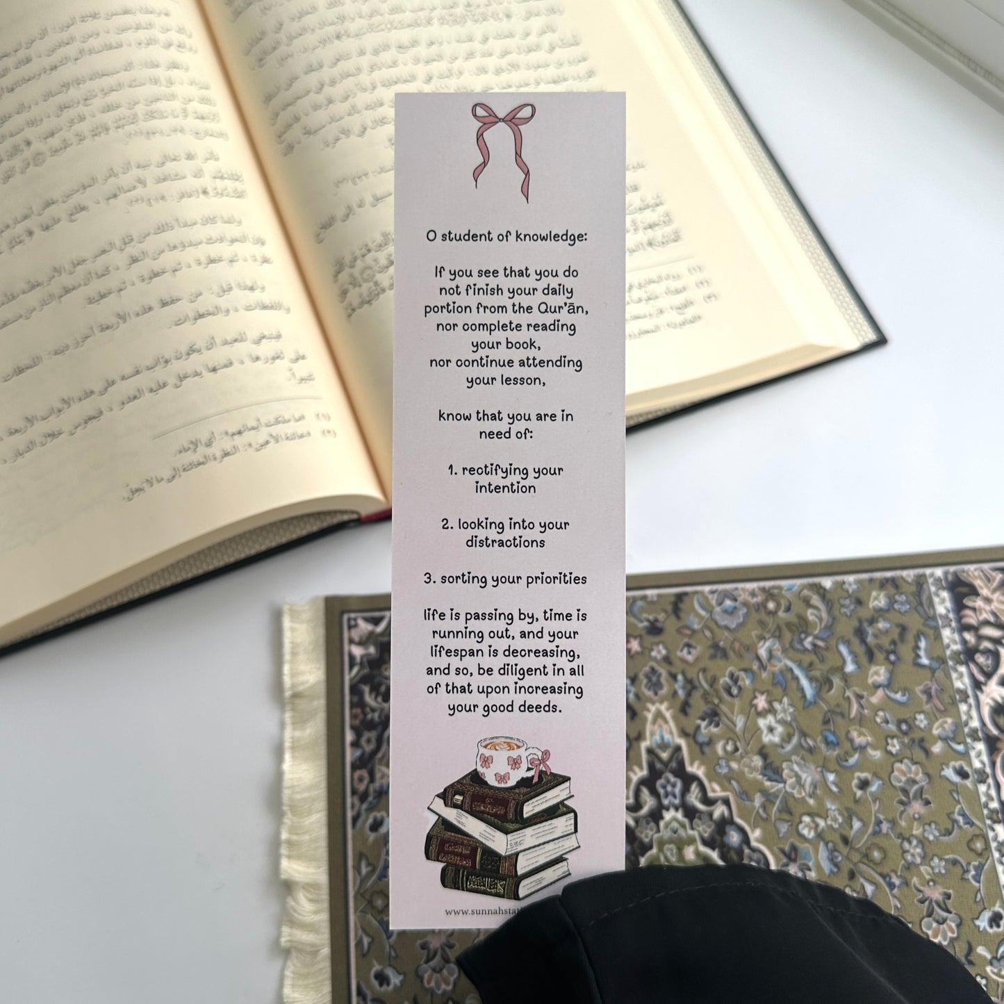 student of knowledge bookmark