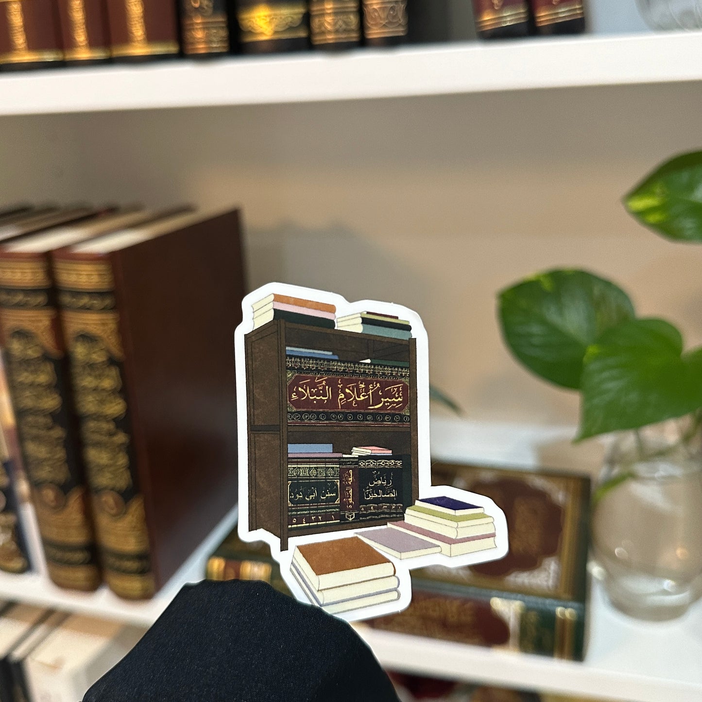 mini bookshelf sticker
